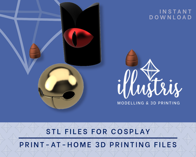 Kuzu Aksesuarlar stl Dosyalar kült Kostüm oyunu destek video oyun 3d print model - Mito3D