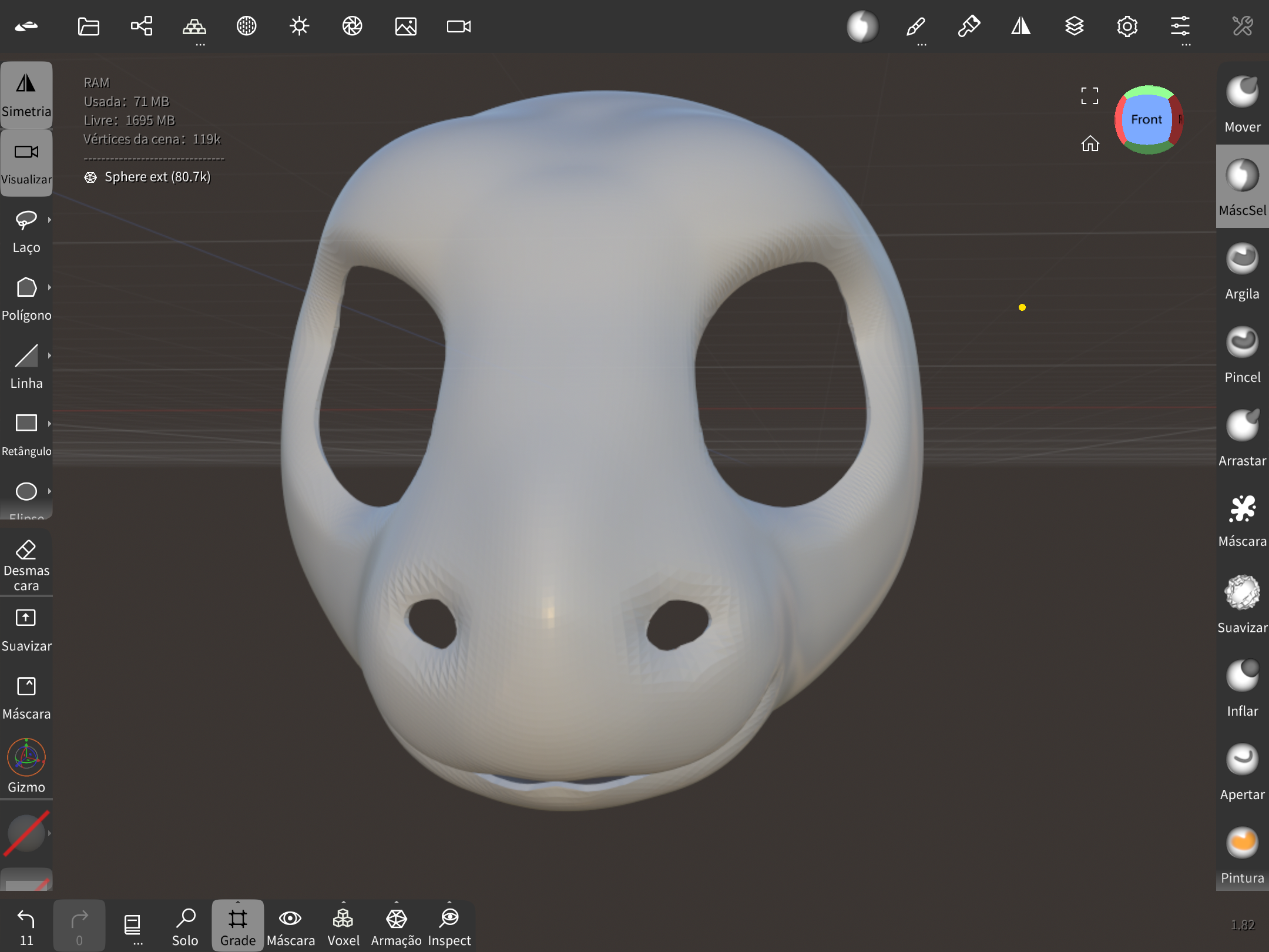 lamb fursuithead 3D print model - Mito3D