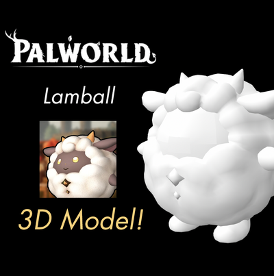 lambalı 3d model palworld arkadaş dünya oyun pokemon xbox 3d print model - Mito3D