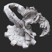 lambent gunker gears war 3d model stl file print game locust cog figure figurine miniature statue character 3d print model - Mito3D