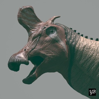 lambeosaurus lambei estatua 3d impresión paleoarte dinosaurios mamíferos animales naturaleza 3d print model - Mito3D