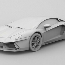 Lamborghini Adventador Wagen Aventador Lambo schnell 3d print model - Mito3D
