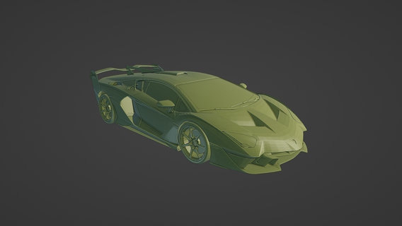 Lamborghini Alston 3d impressão automotivo Projeto digital fabricação rápido prototipagem carro modelo Esportes luxo automóvel Engenharia indústria modelagem escultura 3d print model - Mito3D