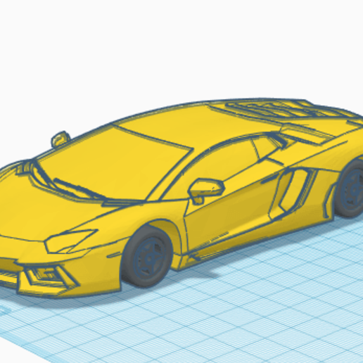 lamborghini aventador art 3D print model - Mito3D