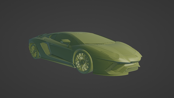 Lamborghini aventador 2018 modelo 3d printable carro automotivo luxo Esportes entusiasta auto Projeto arte modelagem impressão high end italiano Engenharia 3d print model - Mito3D