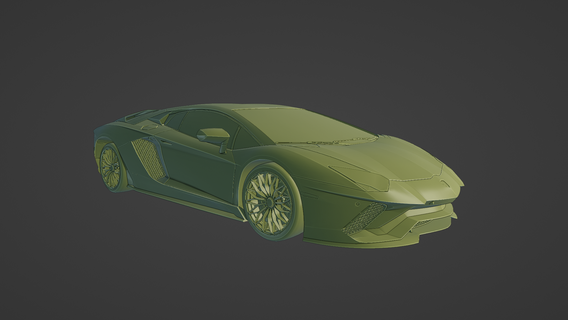 lamborghini aventador 2018 modelo 3d printable coche vehiculo automotor lujo Deportes entusiasta auto diseño Arte modelado impresión high end italiano Ingenieria 3d print model - Mito3D