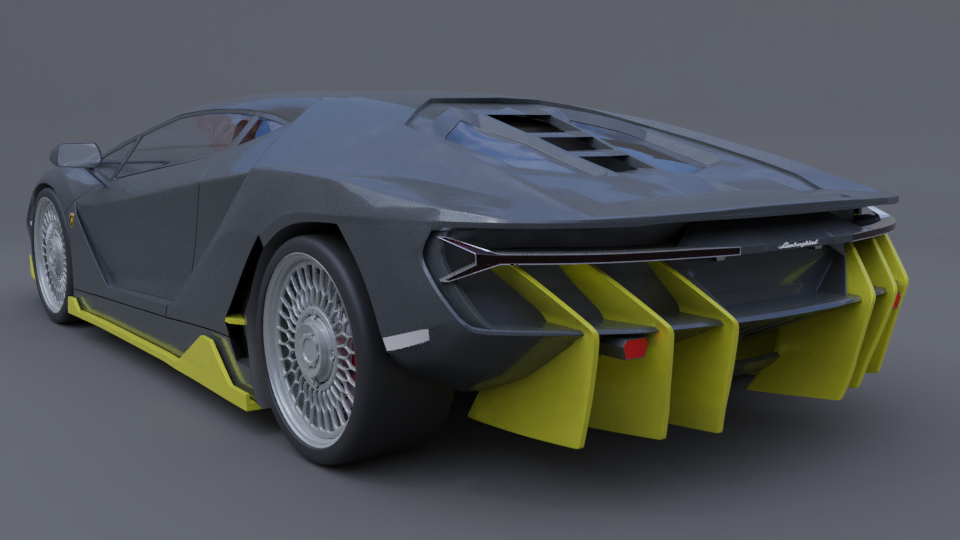 Lamborghini centenário carro egoísta 3D print model - Mito3D