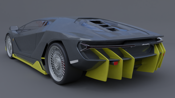 Lamborghini Centenario araba bencil 3d print model - Mito3D