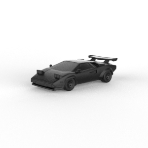 lamborghini countach 5000 qv 1985 pre-supported diecast miniatures scalemodels collectibles 1 32 43 64 76 87 cars precision supported hobby diorama vehicles detailing collectors automobilia custom 3d print model - Mito3D