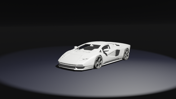 Lamborghini kasap 2022countach 3d print model - Mito3D