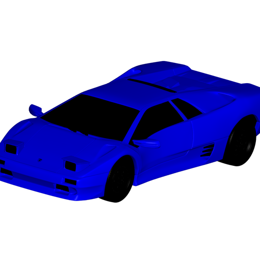 lamborghini diablo 3D print model - Mito3D