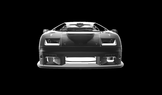 lamborghini diablo gtr auto car cars 3d print model - Mito3D