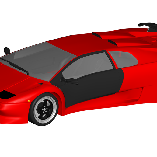 Lamborghini diablo sv 3D print model - Mito3D