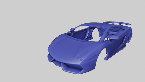 Lamborghini Gallardo spor araba lüks 2door otomobil 3d print model - Mito3D