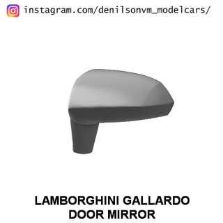 Lamborghini Gallardo porta espelho 1 24 25 retrovisor 3d print model - Mito3D