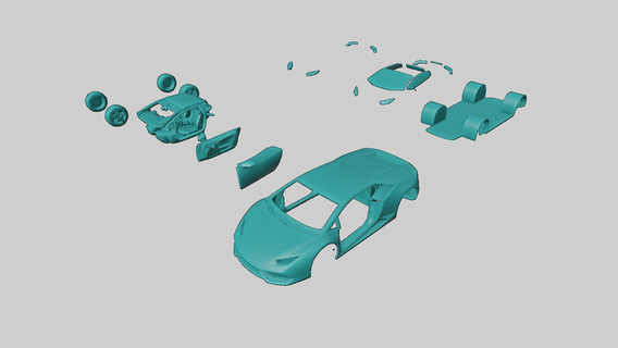 lamborghini huracan lamborghini huracan sport luxary car automobile super  3d print model - Mito3D