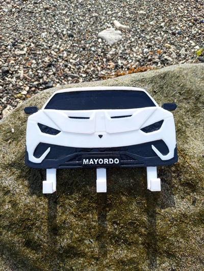 lamborghini huracan key hanger automotive kamborghini car cars 3d print model - Mito3D