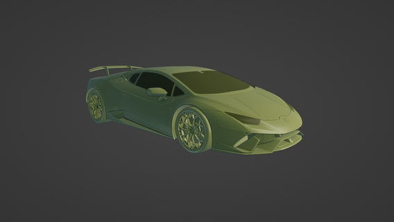 Lamborghini Huracan performans 2017 3d baskı Spor Dalları araba lüks otomobil araç otomotiv tasarım high performance model yazdırılabilir stl dosya 3d print model - Mito3D