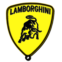 lamborghini-logo verschiedene Schlüssel-ring lamborghini 3d print model - Mito3D