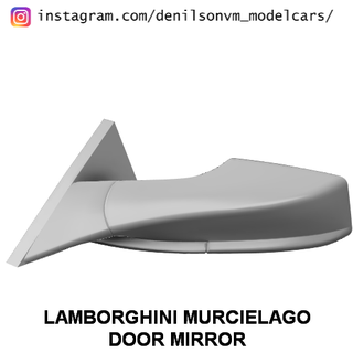 lamborghini murcielago door mirror 1 24 25 retrovisor side 3d print model - Mito3D