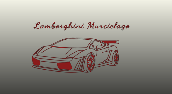 Lamborghini Murcielago Lamborghini Murcielago 3d print model - Mito3D