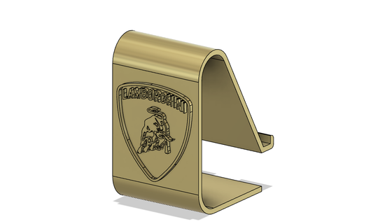Lamborghini Telefon Halter Unterstützung Tür Stand Wagen Logo 3d print model - Mito3D
