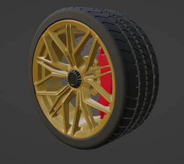 lamborghini sian wheel car lambo rim 1 8 tire rin brake disk caliper tires carts cars art ferrari blender 3d print model - Mito3D