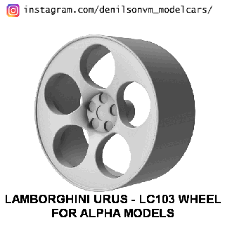 lamborghini urus lc103 rueda alfa modelos 1 24 escala 3d print model - Mito3D