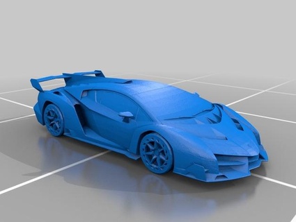 lamborghini veneno Game cars poison tunning detail only 3d print model - Mito3D