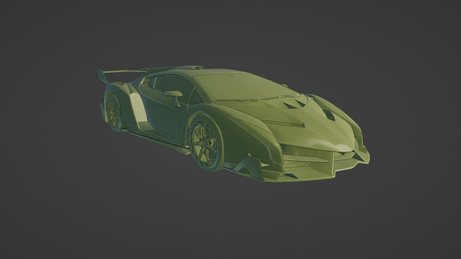 Lamborghini poison roadster Countach araignée aventador élémento égoïste lambo Huracan lamborghini veneno sesto stl obj voiture 3D print model - Mito3D
