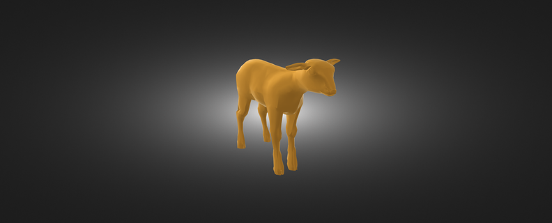 lamb sculpture art animal 3d print model - Mito3D