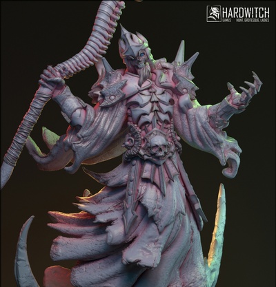 lamiyar game demon skull undead death scythe lich killer 3d print model - Mito3D