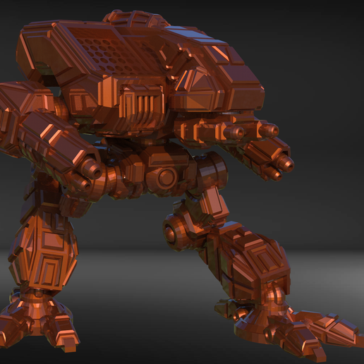 lammergeir mk iii Amerikan Mecha savaş oyunu 3D print model - Mito3D