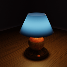 Lampe home decariation Licht dunkel hause kosmetische Pulver studio 3d print model - Mito3D