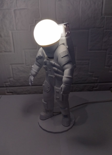 lamp Home astronaut light bedroom 3d print model - Mito3D