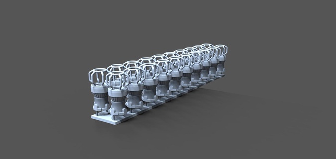 Lamba 3mm ledler gemi model 20x Led vinç tekne rc açık deniz Gemi rıhtım konteyner 3d print model - Mito3D