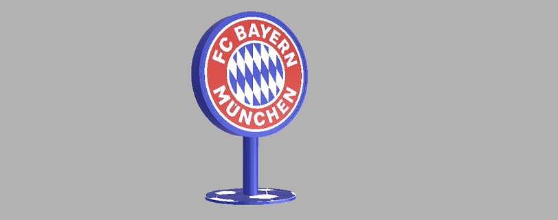 lampe Bayern munchen football Allemagne Capitale ballon lumière Munich 3d print model - Mito3D