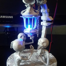 lamp bloodborne game messengers action figure resin elegoo mars 3d print model - Mito3D