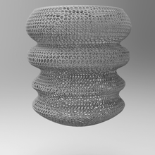 lámpara bu voronoi cabecera Arte dormitorio esculpir escultura diseño designado ligero 3d print model - Mito3D
