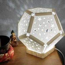 lampe dodécaèdre étoiles abat jour étoile décor 3d print model - Mito3D