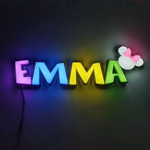 lampe Emma Nom éclairage gamtetag joueur marque décoration 3d print model - Mito3D