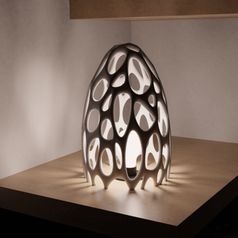 Lampe Rahmen nest home Lampenschirm frame Innenraum deco Dekoration Licht die Abdeckung Abdeckplatte cover 3D print model - Mito3D