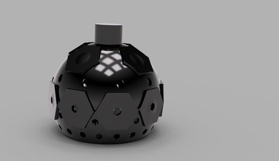 lamp hexa voronai 3d print model - Mito3D