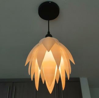 Lamba yapraklar ekran ışık aydınlatma dekorasyon lambalar abajur 3d print model - Mito3D