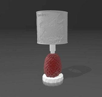 lampe litho Jeu trônes 3d print model - Mito3D