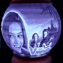 luminária lito esfera chica vampiro conduziu litofania litofano netflix alvoroço Series margarida Mirko 3d print model - Mito3D
