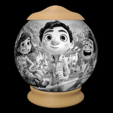 lámpara litografía esfera luca litofano litofanía dibujos animados guante disney mar vespa trío Italia 3d print model - Mito3D