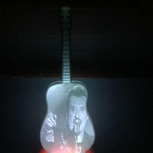 lampada litofania chitarra Johnny mezzogiorno 3d print model - Mito3D