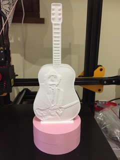 lampada litofania chitarra matthieu chedid led musica 3d print model - Mito3D