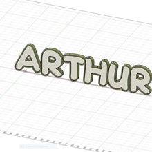 lampe lumineux Arthur 3d print model - Mito3D